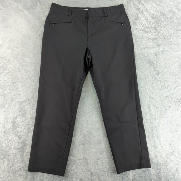 Calvin Klein Pants Womens 10 Slim Dress Trousers Career Office Wear Minimalist - Picture 1 of 12